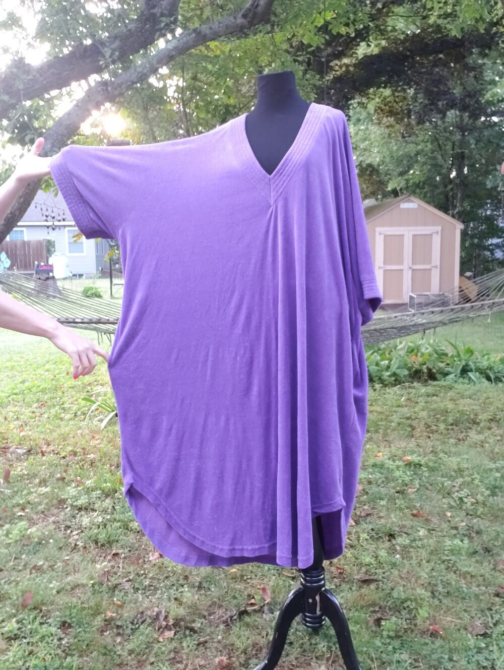 Vintage 1990s Terry Cloth Muumuu Cover-up